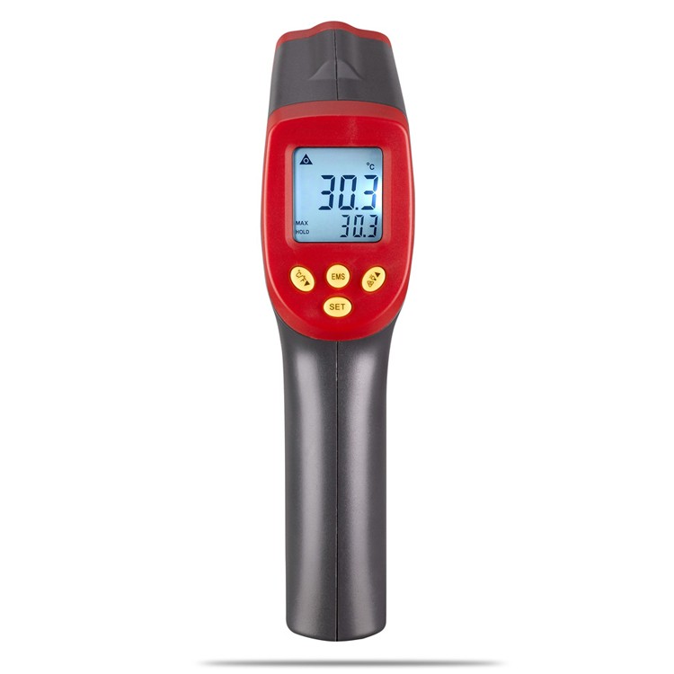 Professional Digital Infrared IR Non Contact Laser Gun Thermometer  Pyrometer with adjustable Emissivity from 0.01 to