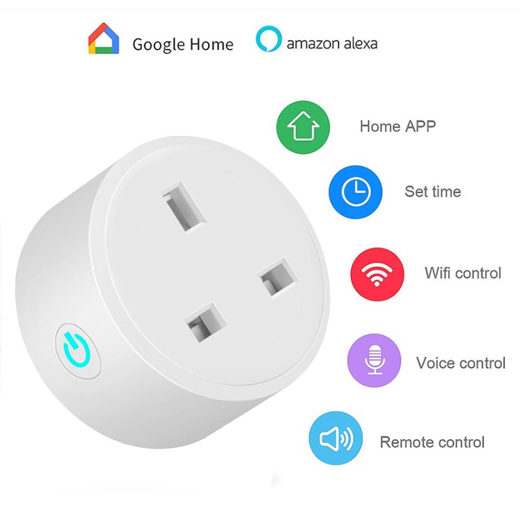 16A UK Smart Wifi Power Plug Energy Monitor Timer Smart Home